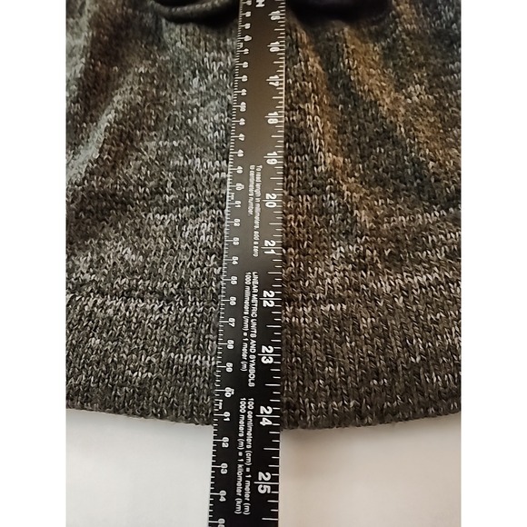 Kenji Peplum Cardigan Classic Feminine Gray‎ Heather Button Tab Sweater Womens L - Picture 10 of 13